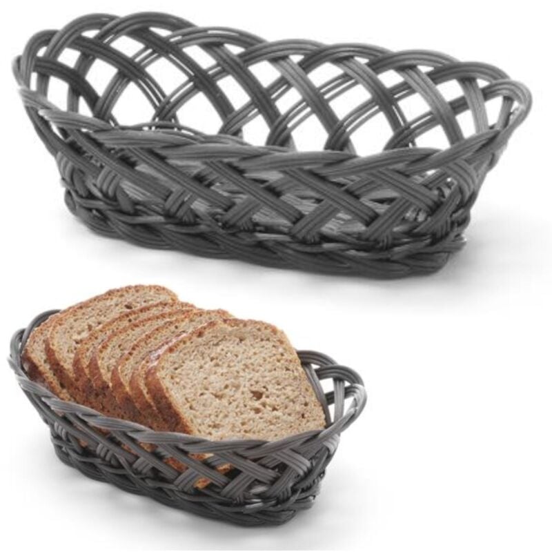 foto del prodotto contenitore per frutta e verdura, intrecciato, ovale, 225x130x55 mm hendi 426234