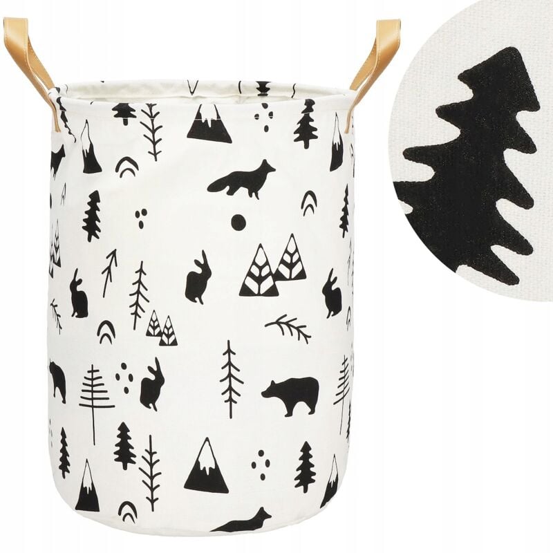 foto del prodotto contenitore per giocattoli lavaggio tessile cesto premium grande xxl organizer 43l