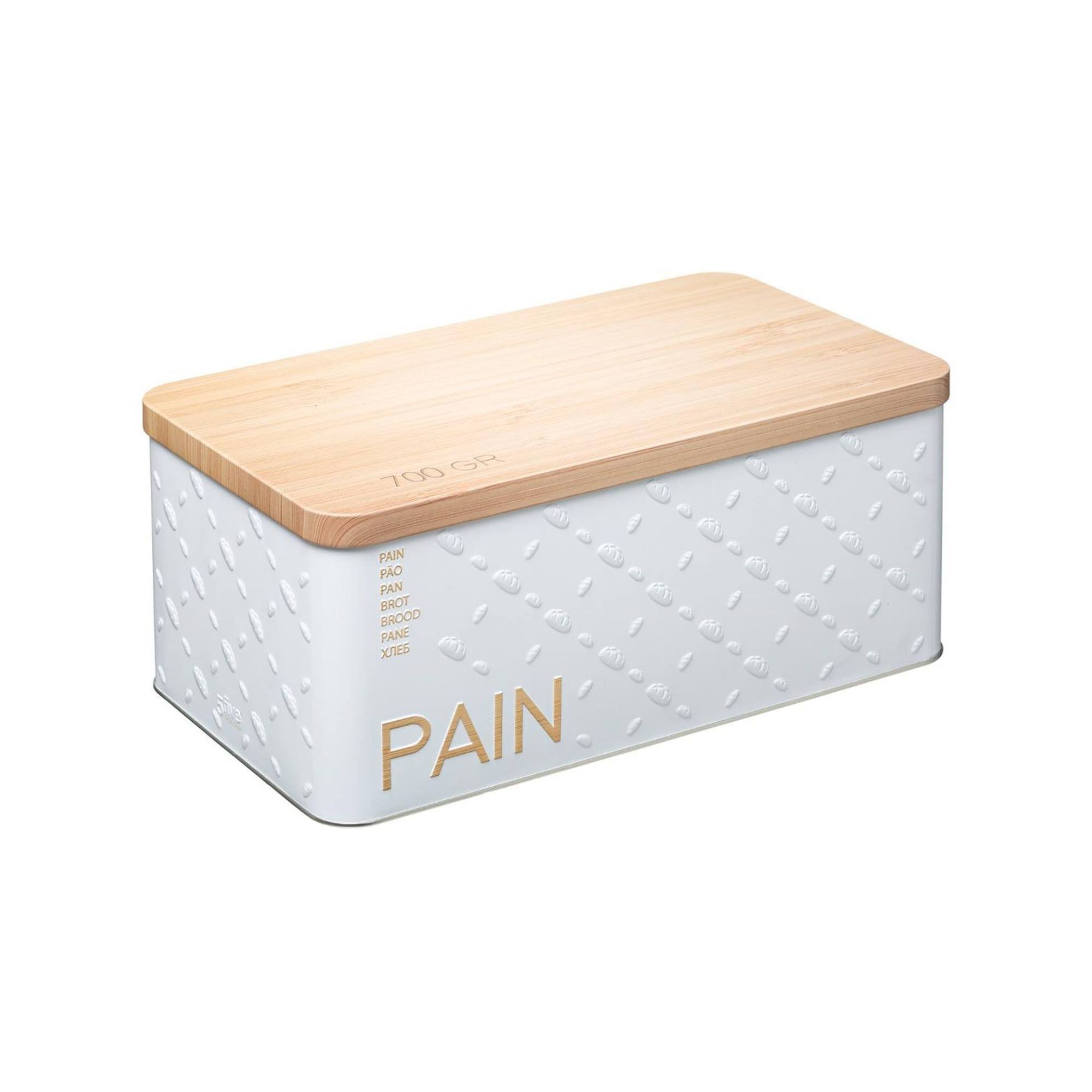 foto del prodotto contenitore per il pane in metallo goffrato scandi edition - cinque