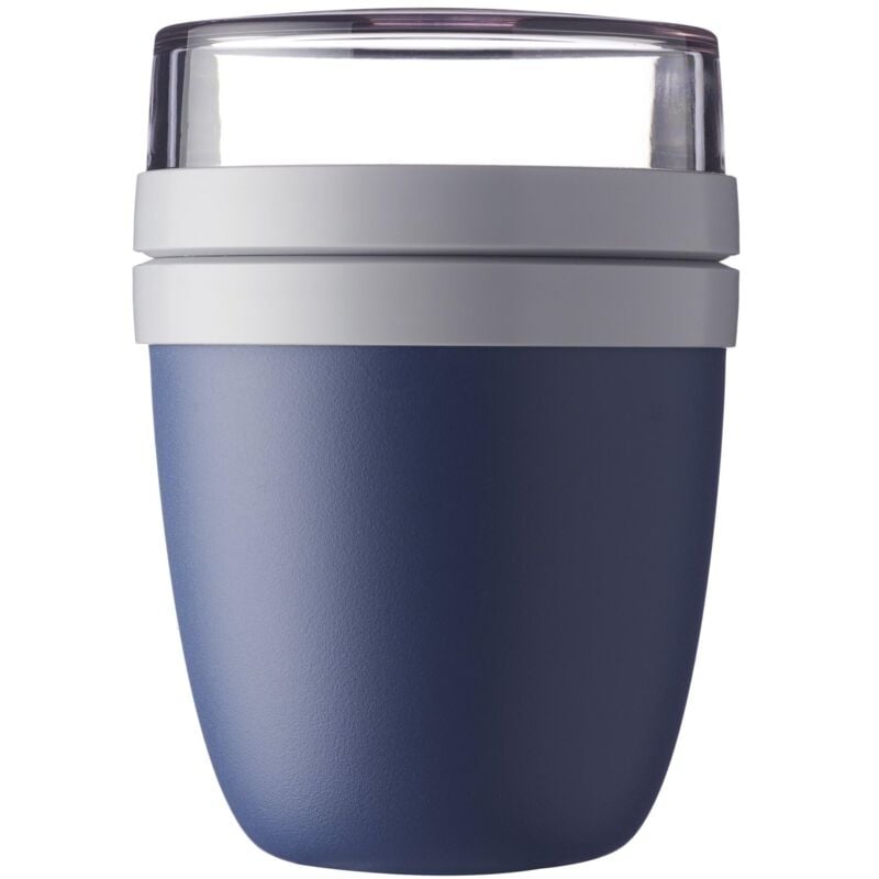 foto del prodotto contenitore per il pranzo ellipse scoparti separati per yogurt e muesli adatto per il freezer, il microonde e la lavastoviglie 500 ml 200 ml