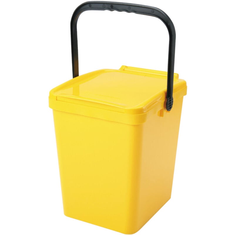 foto del prodotto contenitore per la raccolta differenziata dei rifiuti e dei rifiuti giallo urba 21l