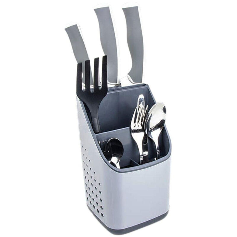 foto del prodotto contenitore per posate e utensili da cucina capiente e pratico