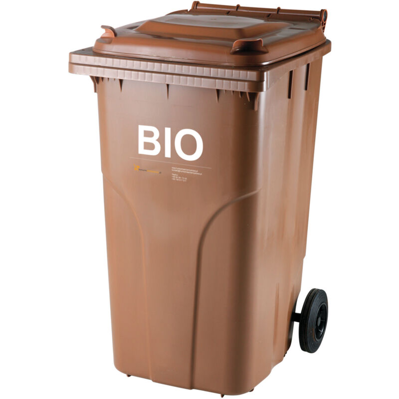 foto del prodotto contenitore per rifiuti bio e alimentari certificati europlast austria marrone 240l