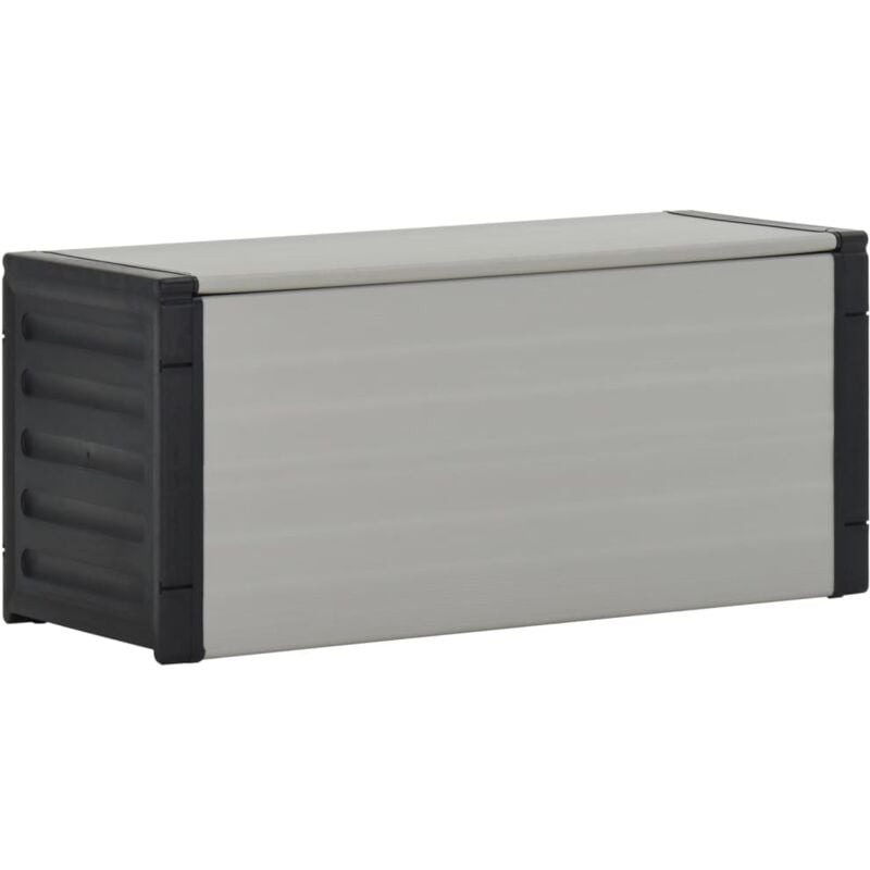 foto del prodotto contenitore per rifiuti da giardino grigio 85x34x40 cm vidaxl