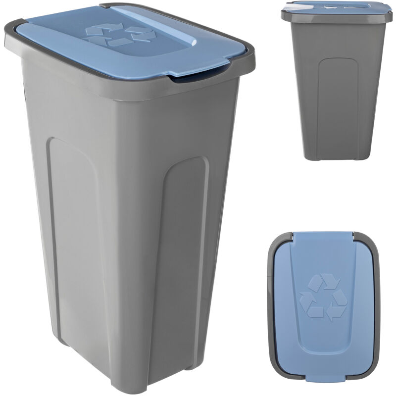 foto del prodotto contenitore per rifiuti kadax per la segregazione, bidone della spazzatura da 30 litri con coperchio