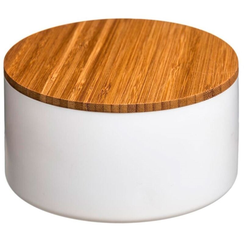 foto del prodotto contenitore per specchio da bagno in bambù ""naturao"" – bianco/legno