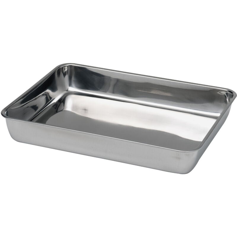 foto del prodotto contenitore per vassoi per carne e alimenti in acciaio cromato 260x200x40mm hendi 508107