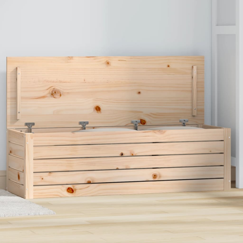 foto del prodotto contenitore portaoggetti 109x36,5x33 cm legno massello pino cod mxl 69059