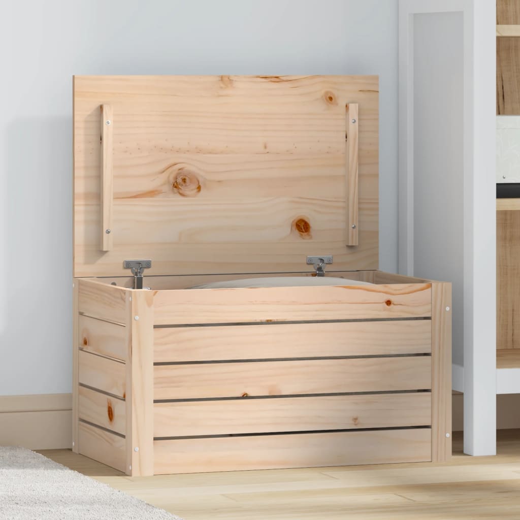 foto del prodotto contenitore portaoggetti 59,5x36,5x33 cm legno massello pino