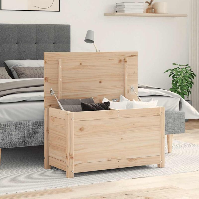 foto del prodotto contenitore portaoggetti 80x40x45,5cm legno massello pino vidaxl