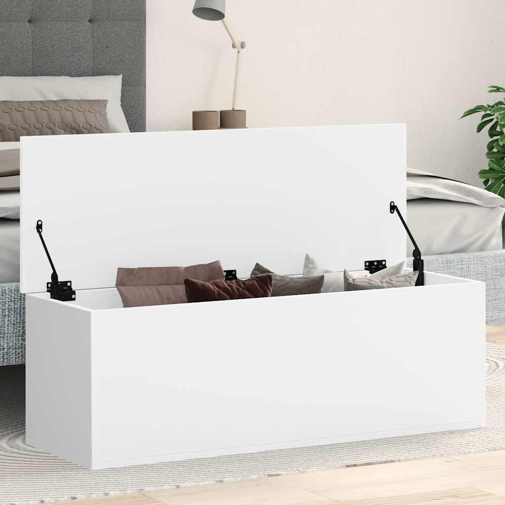 foto del prodotto contenitore portaoggetti bianco 102x35x35 cm in truciolato vidaxl