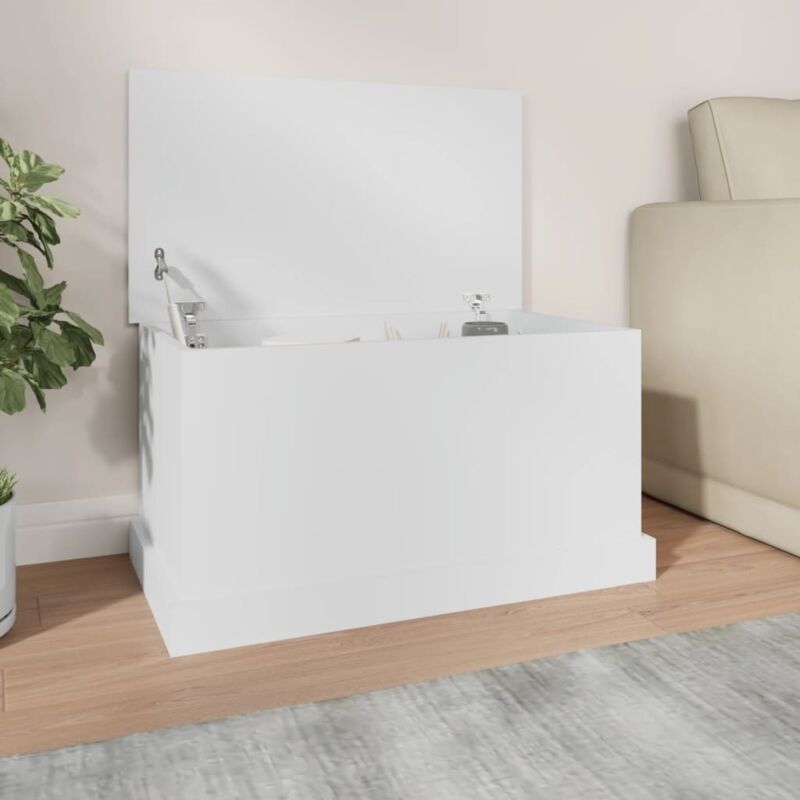 foto del prodotto contenitore portaoggetti bianco 70x40x38 cm legno multistrato vidaxl