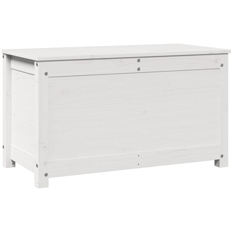foto del prodotto contenitore portaoggetti bianco 80x40x45,5cm massello di pino vidaxl
