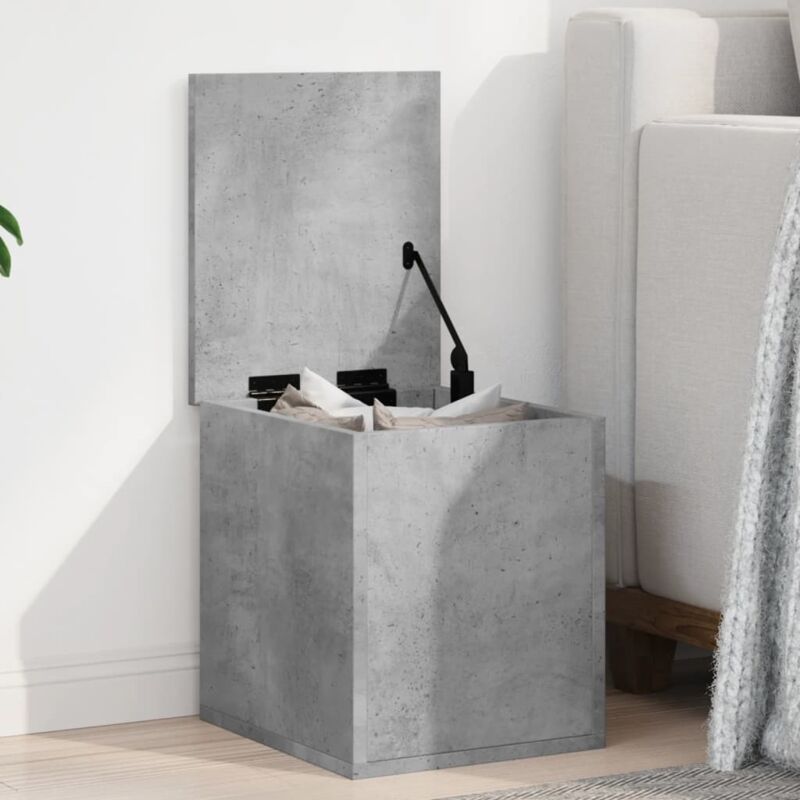 foto del prodotto contenitore portaoggetti grigio cemento 30x35x35cm truciolato vidaxl