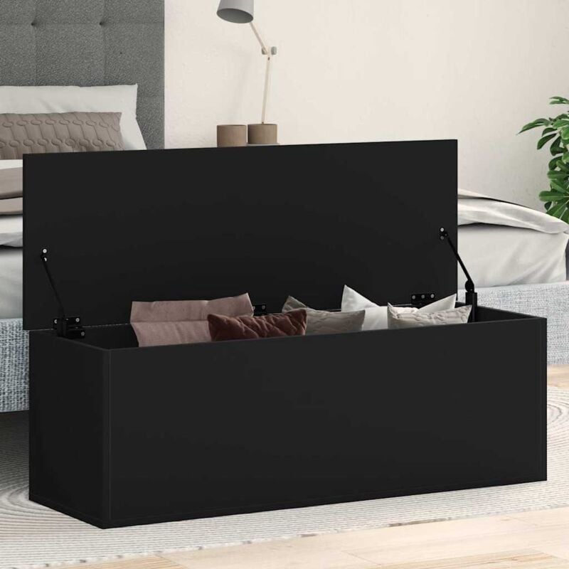 foto del prodotto contenitore portaoggetti nero 102x35x35 cm in truciolato vidaxl