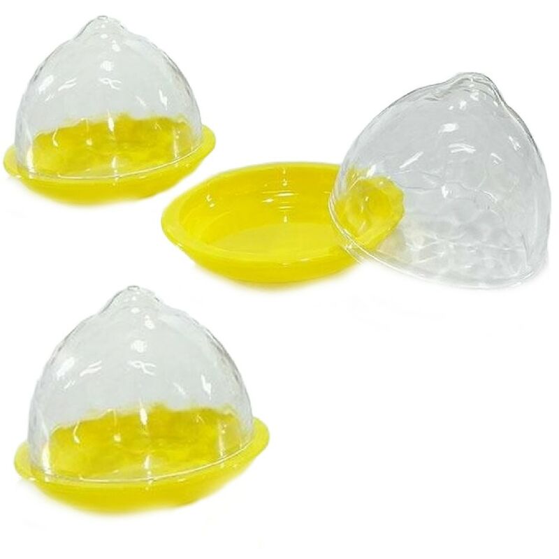 foto del prodotto contenitore proteggi porta limone barattolo conserva alimenti salvafreschezza in plastica set da 3