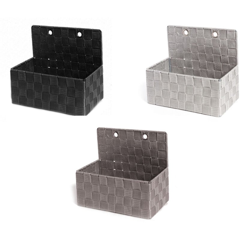 foto del prodotto contenitore rattan decorativo cestino con maniglie porta oggetti riviste 25x15x22cm, misura25x15x22coloretortora