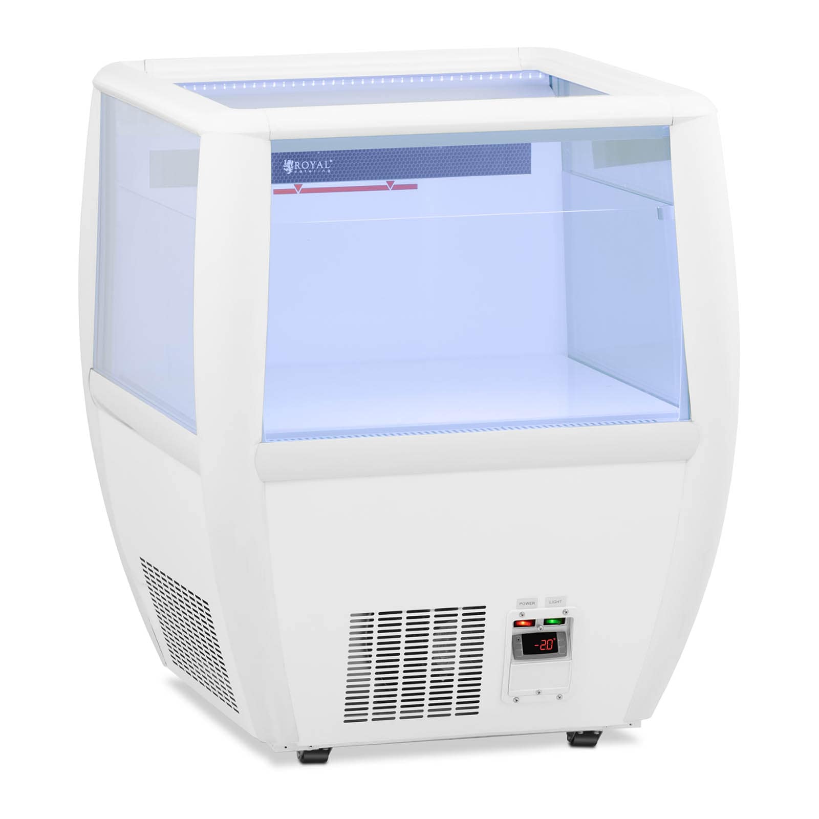 foto del prodotto contenitore refrigerato vetrina refrigerata orizzontale banco aperto isola self service volume 85 litri, temperatura 2 10 c, potenza 230 watt 14 0005354