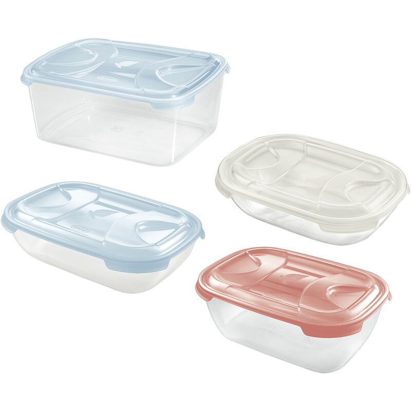 foto del prodotto contenitore rettangolare in plastica frigo box lt0,5 cm 17x12xh.4,7 acqua trasp.