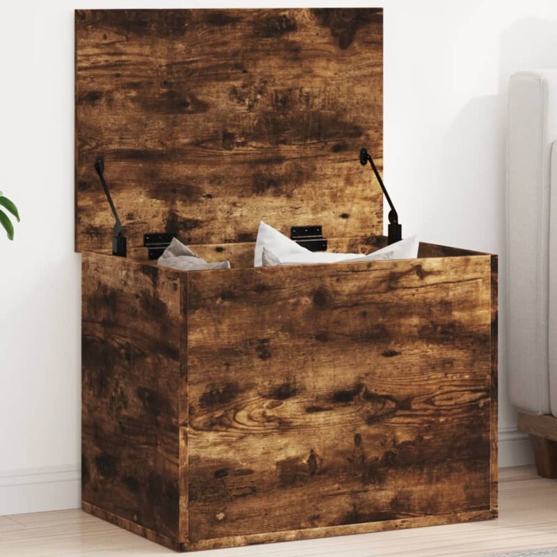 foto del prodotto contenitore rovere fumo 60x42x46 cm legno multistrato - vidaxl