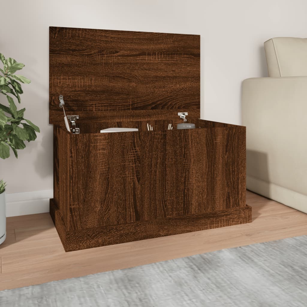 foto del prodotto contenitore rovere marrone 70x40x38 cm legno multistrato