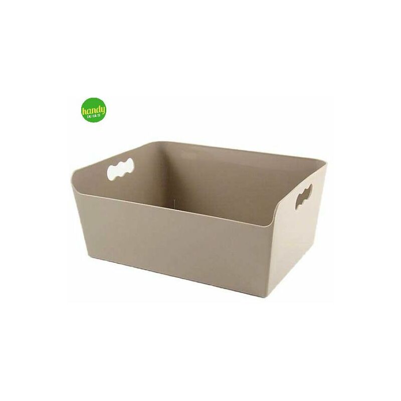 foto del prodotto contenitore tibox veca in plastica 33 cm colore tortora