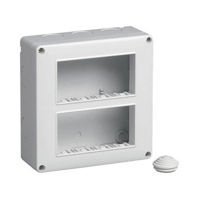 foto del prodotto contenitore vimar plana eikon arke da parete ip40 8 moduli 4 4 14832