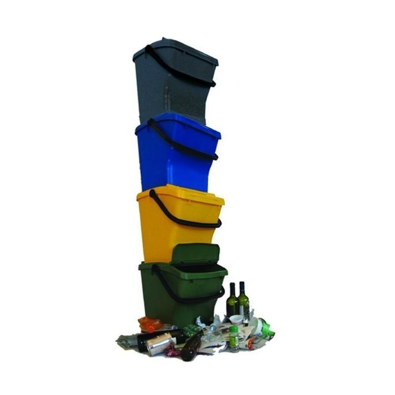 foto del prodotto contenitori differenziata urbaplus giallo 40lt carta