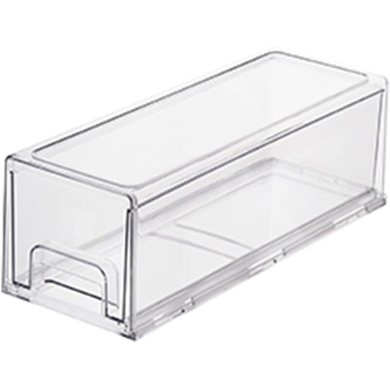 foto del prodotto contenitori impilabili per frigorifero con cassetto estraibile per congelatore, armadietto, cucina, dispensa dimensioni 33,5 x 12,5 x 11 cm 