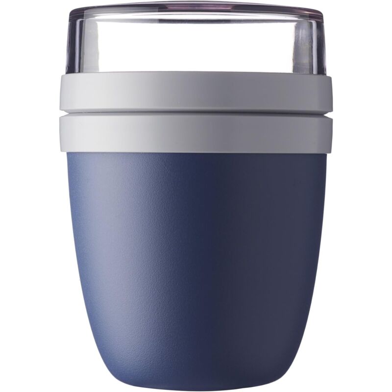 foto del prodotto contenitori per il pranzo ellipse comoda tazza per cereali, yogurt, tazza da asporto adatta al congelatore, al microonde e alla lavastoviglie,