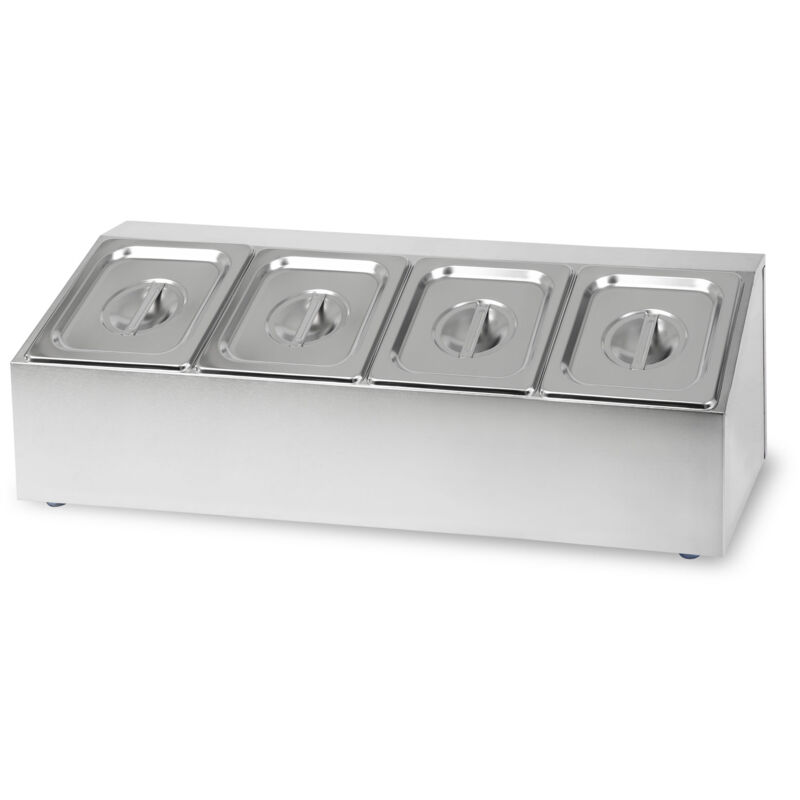 foto del prodotto contenitori per ingredienti 4 x 1 6 gn gastronorm, acciaio inox, profondit 100 mm, igienici, inossidabili, resistenti ai graffi, da 40 a 300 c,