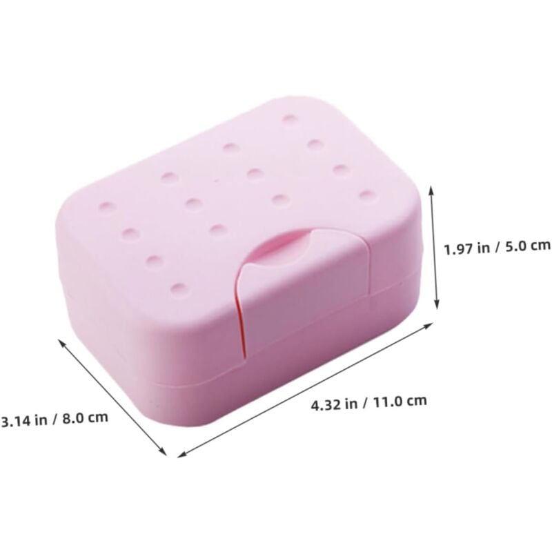 foto del prodotto contenitori per sapone da viaggio, portasapone con coperchio, contenitore per sapone in plastica, portasapone facile da pulire per bagno, doccia e