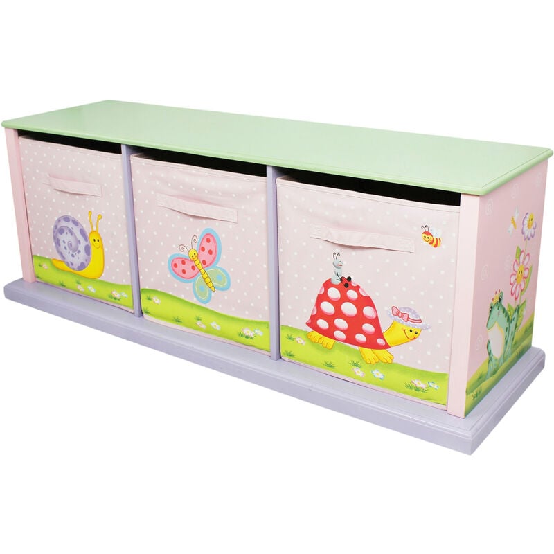 foto del prodotto contenitori portagiochi legno tela bambini fantasy fields magic garden td 0132a