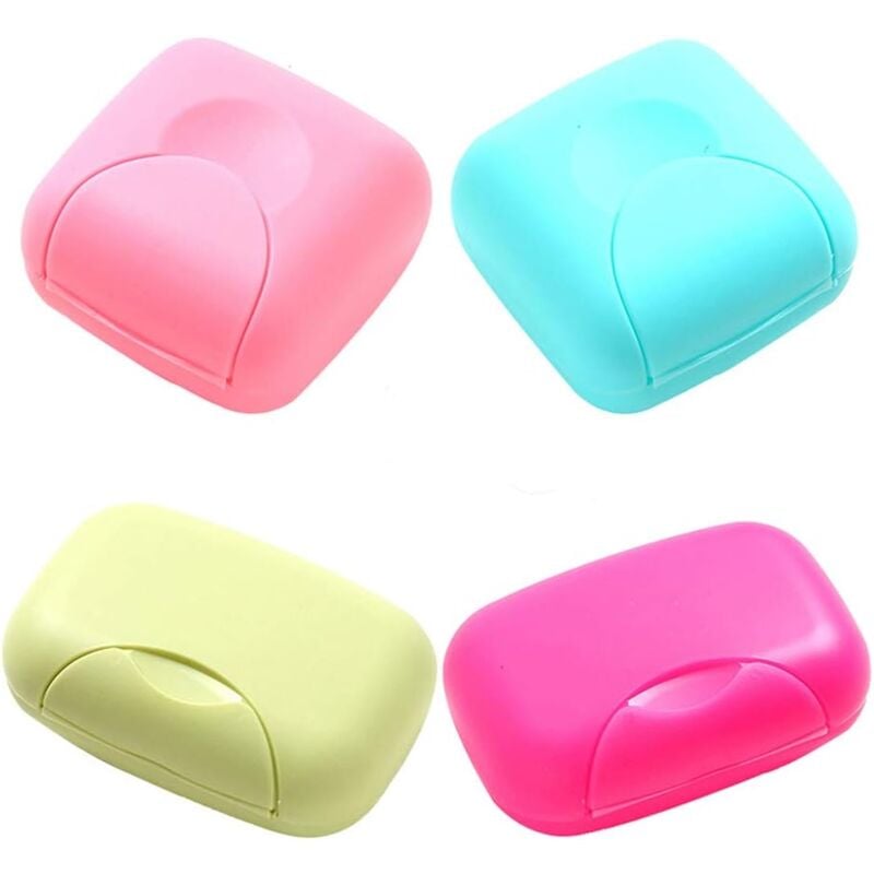 foto del prodotto contenitori portasapone portatili color caramella, adatti per casa, bagno, escursionismo, viaggi, campeggio e altre attivit all aperto. bebusingoto