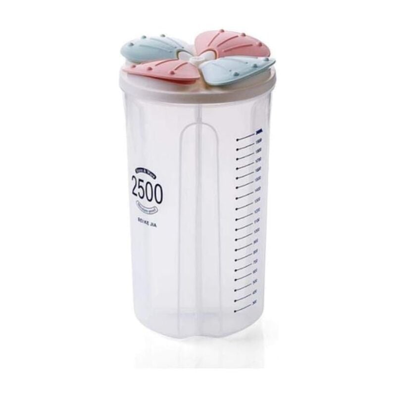 foto del prodotto contenitori trasparenti per la conservazione in cucina, contenitori per la conservazione dei cereali, scatola sigillata 2500 ml 