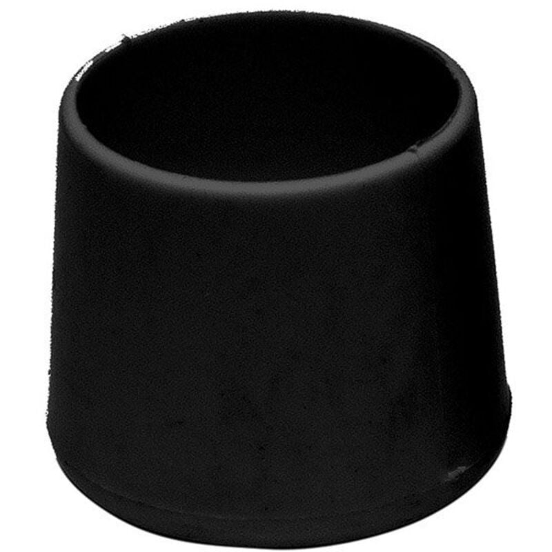 foto del prodotto contera rotonda flessibile 'cnt07' in gomma nera 1x1,6cm 25 unità micel