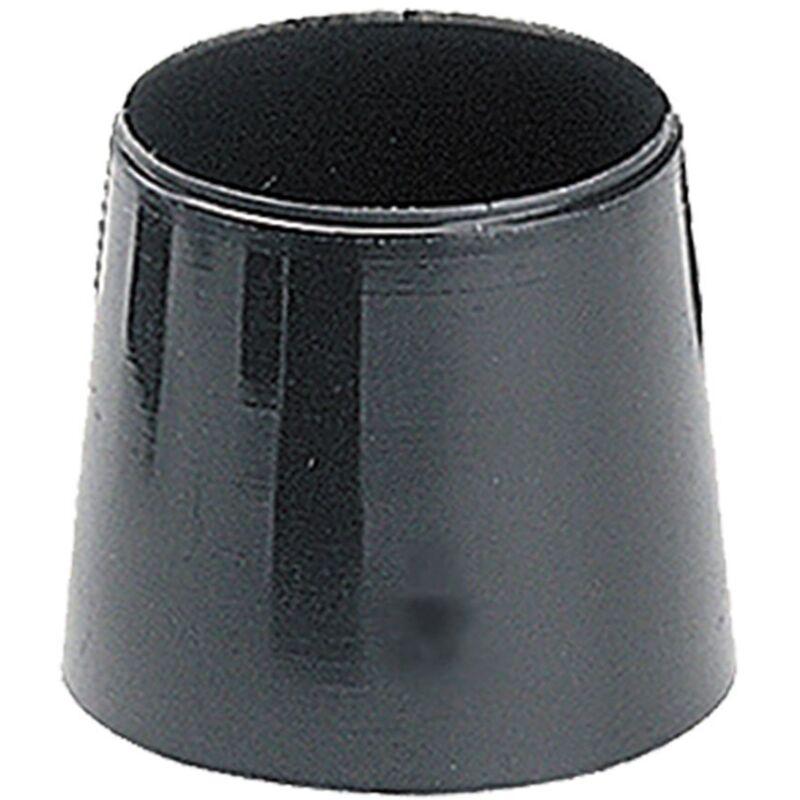 foto del prodotto contera rotonda rinforzata 'cnt01' in polietilene nero 3,2x3,4cm 25 unità micel