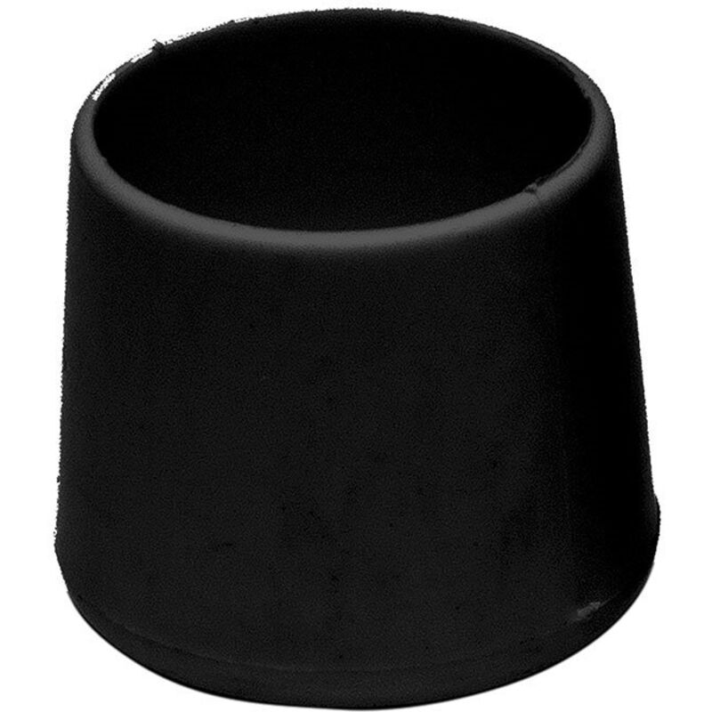 foto del prodotto contera terminale a spina cnt07 in gomma nera rotonda 50 x 37 mm 16 pz. - micel