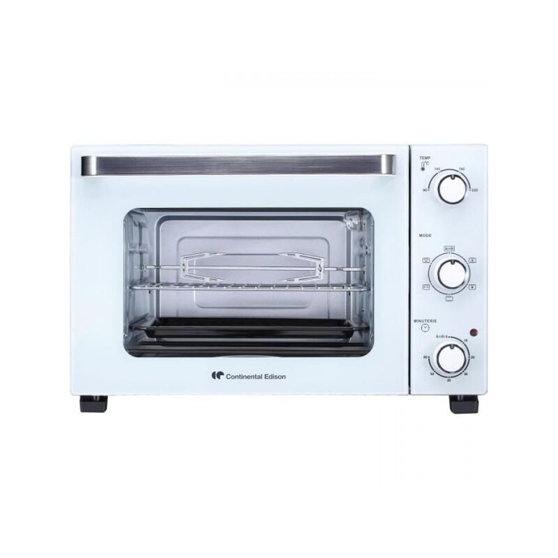 foto del prodotto continental edison cemf35w miniforno elettrico 35l bianco 1500w girarrosto, convezione naturale