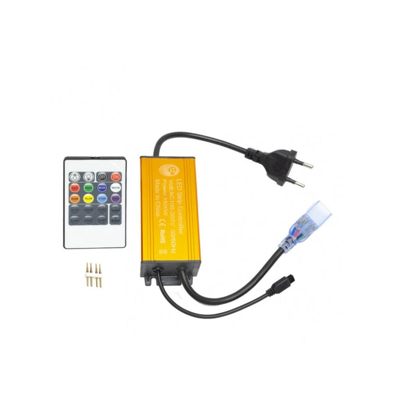 foto del prodotto control telecomando rgb 220v 1500w nastro led 100m