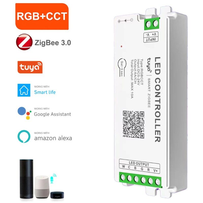 foto del prodotto controller 4 zone per strip led smart zigbee rgbcct tuya