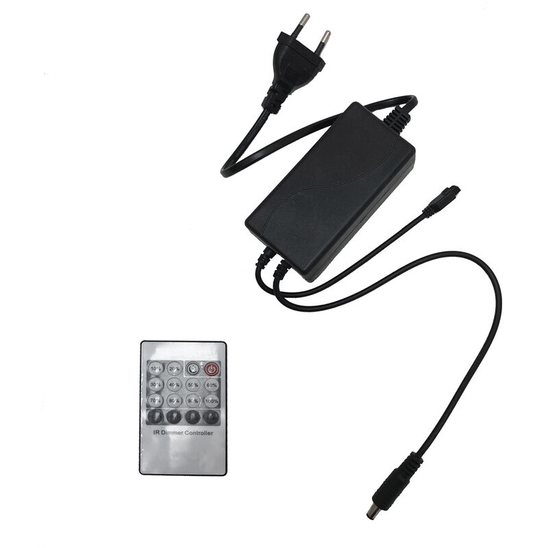 foto del prodotto controller dimmer autoalimentato 60w 5a con telecomando infrarosso ir