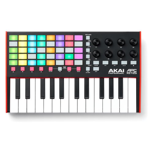 foto del prodotto controller disc jockey apc key 25 mkii black e red