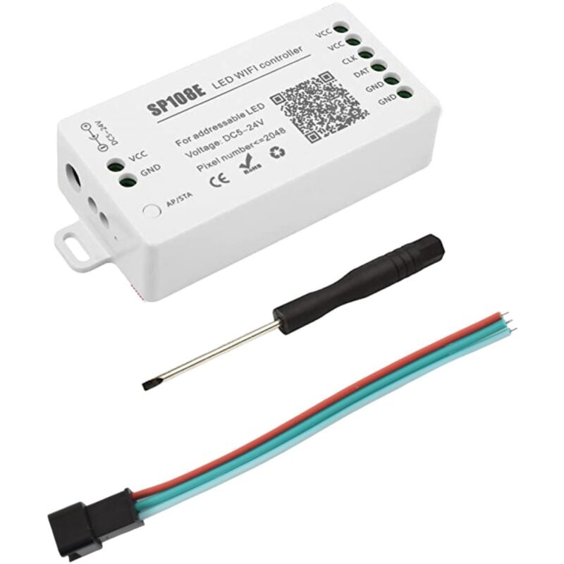 foto del prodotto controller led ic pixel wifi rgb rgbw - 5-24v dc - 2048 pixel