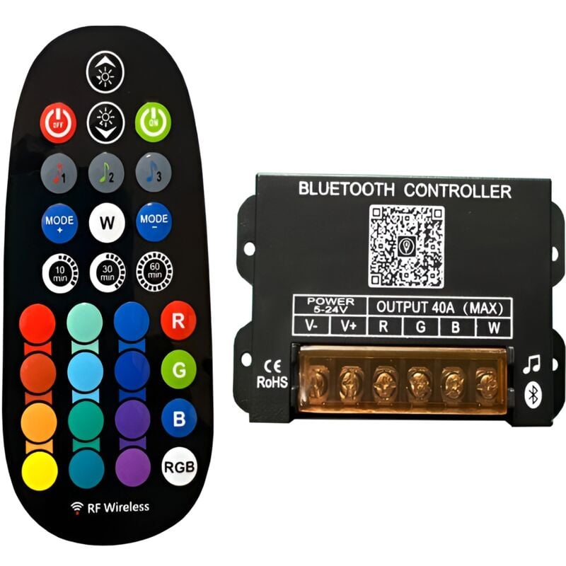 foto del prodotto controller led musicale rf per app bluetooth 29 tasti hlp ys ble rgbw 