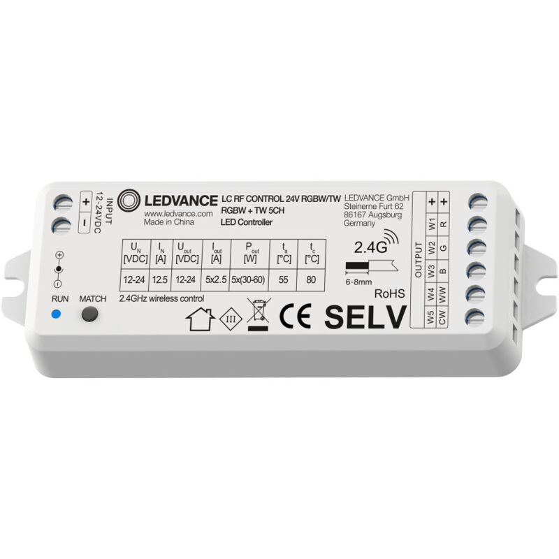 foto del prodotto controller ledvance ec lc rf control 24 v rgbw tw