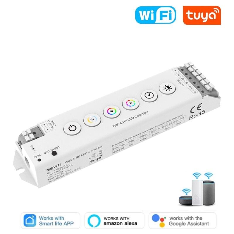 foto del prodotto controller per led a tensione costante smart wifi e rf - tuya