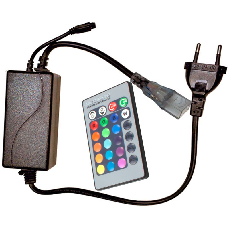 foto del prodotto controller per strisce led matel 230v rgb 24funzioni