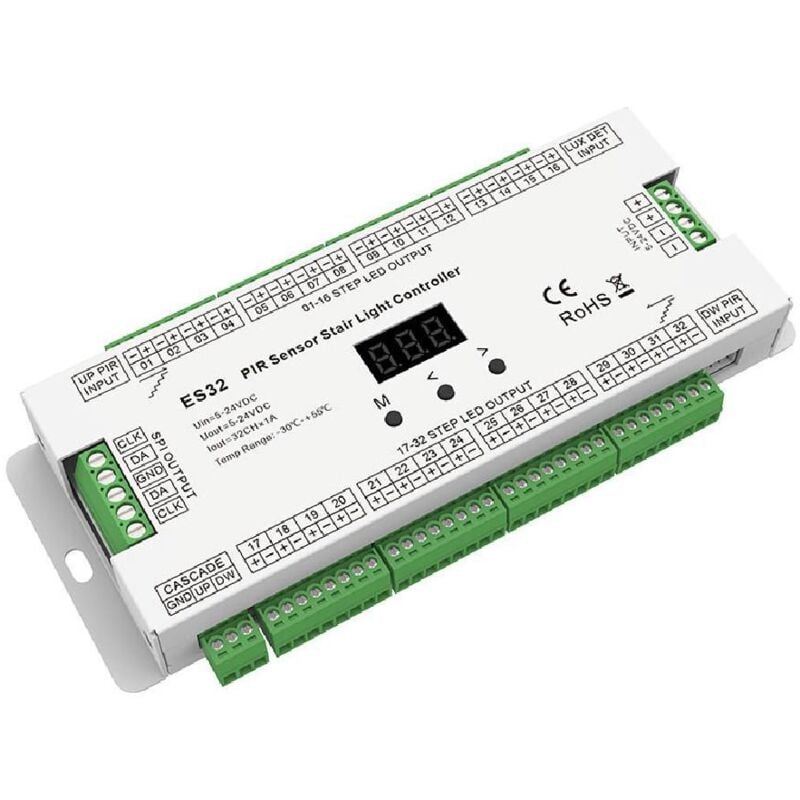foto del prodotto controller segui i tuoi passi per scale con sensore pir bianco