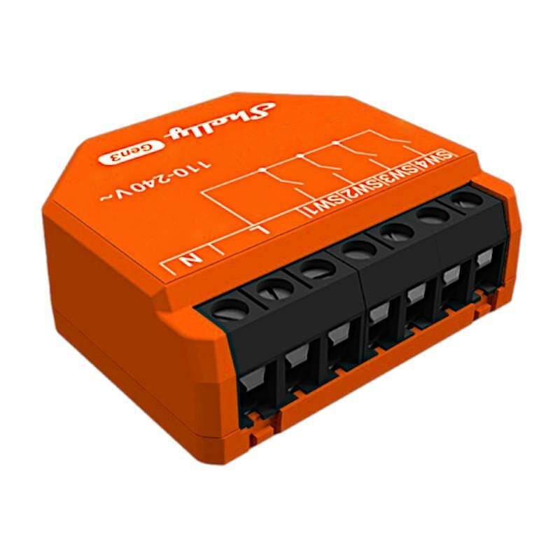 foto del prodotto controller wifi shelly 4 ingressi max 16 azioni sh i4g3
